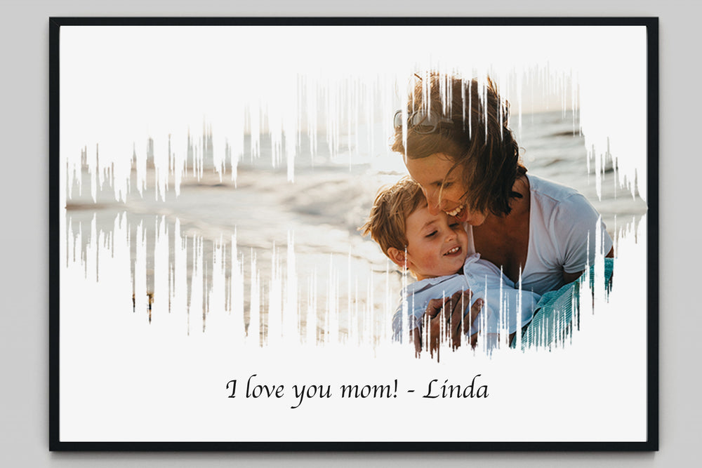 Mother's Day Special! Turn your own voice, photo and text into a visual artwork. (No. 19)