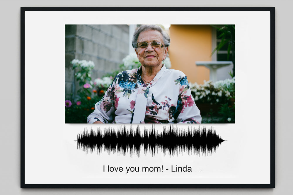 Turn your own voice, photo and text into a visual artwork. Mother's Day Special (No. 22)