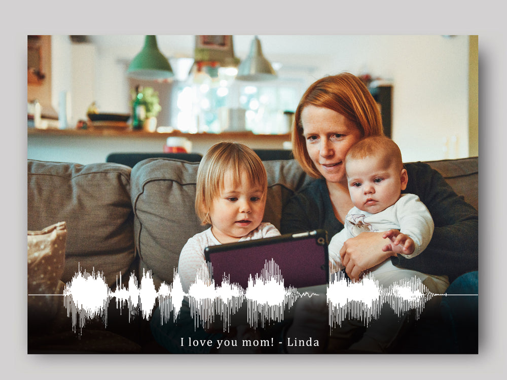 Turn your own voice, photo and text into a visual artwork. Mother's Day Special (No. 23)